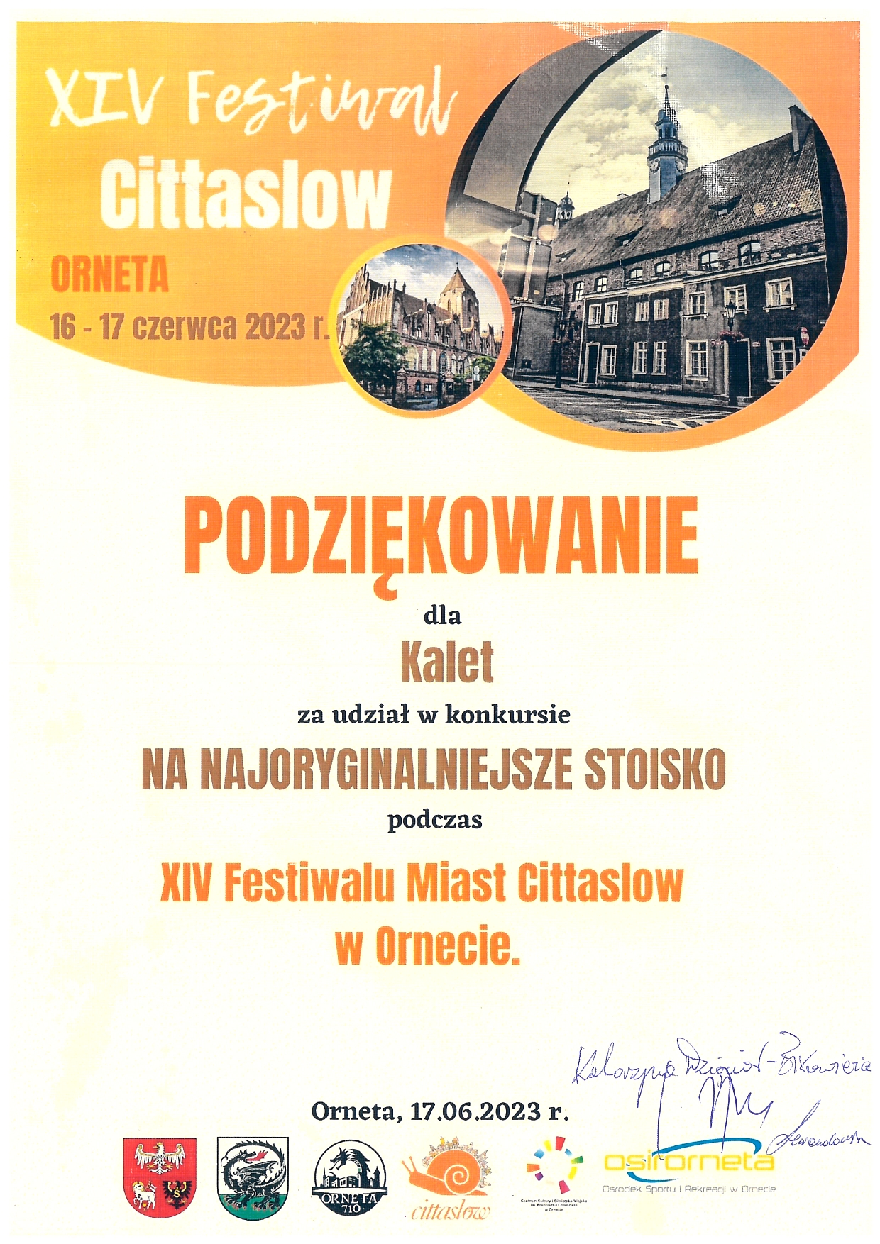 festiwal Miast Cittaslow stoiska pokazowe